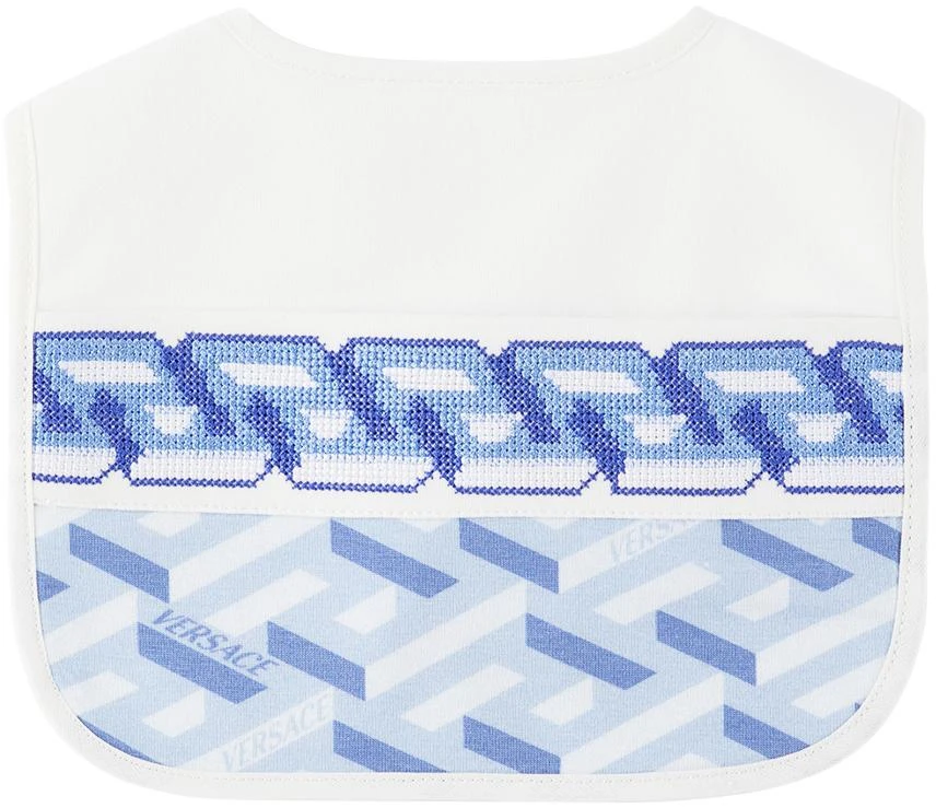 商品Versace|Baby White Greca Bib,价格¥281,第1张图片
