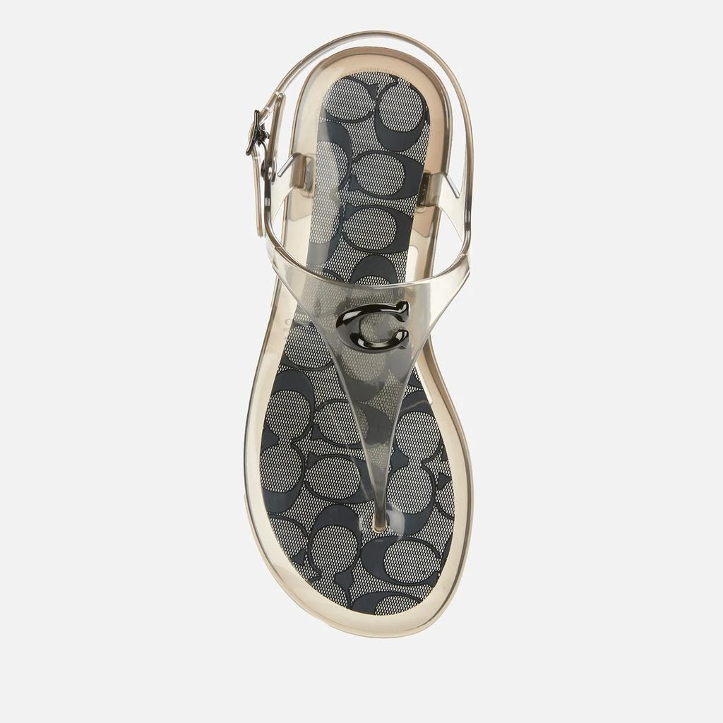 商品Coach|Coach Women's Natalee Rubber Jelly Sandals - Black,价格¥335,第3张图片详细描述