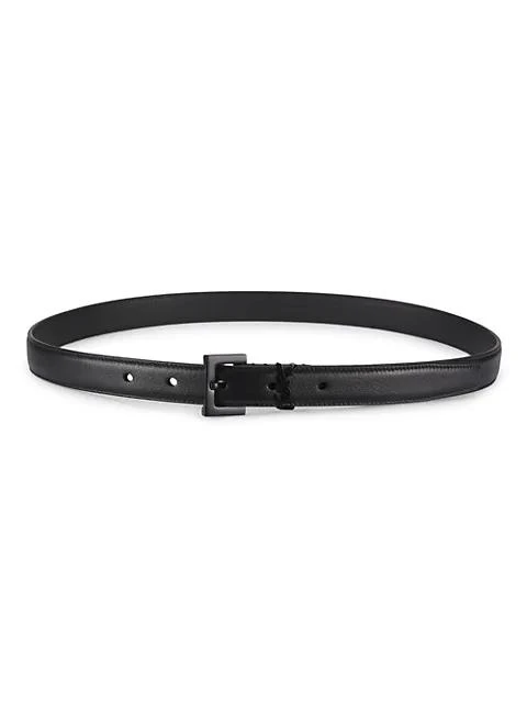 商品Yves Saint Laurent|Monogram Leather Belt,价格¥2974,第1张图片