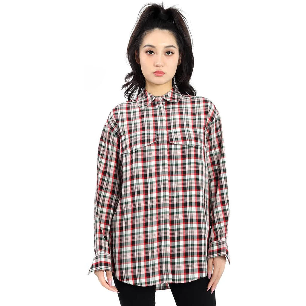 商品Burberry|Burberry Long Sleeve Plaid Shirt, Brand Size 4,价格¥856,第1张图片