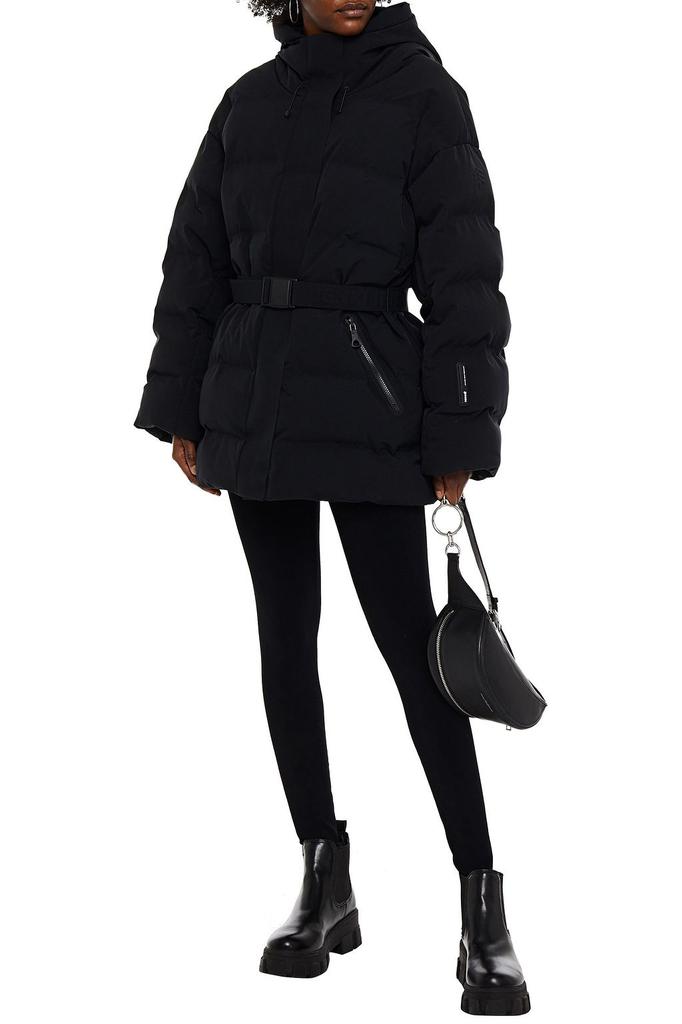 Sheena belted quilted hooded down ski jacket商品第4张图片规格展示