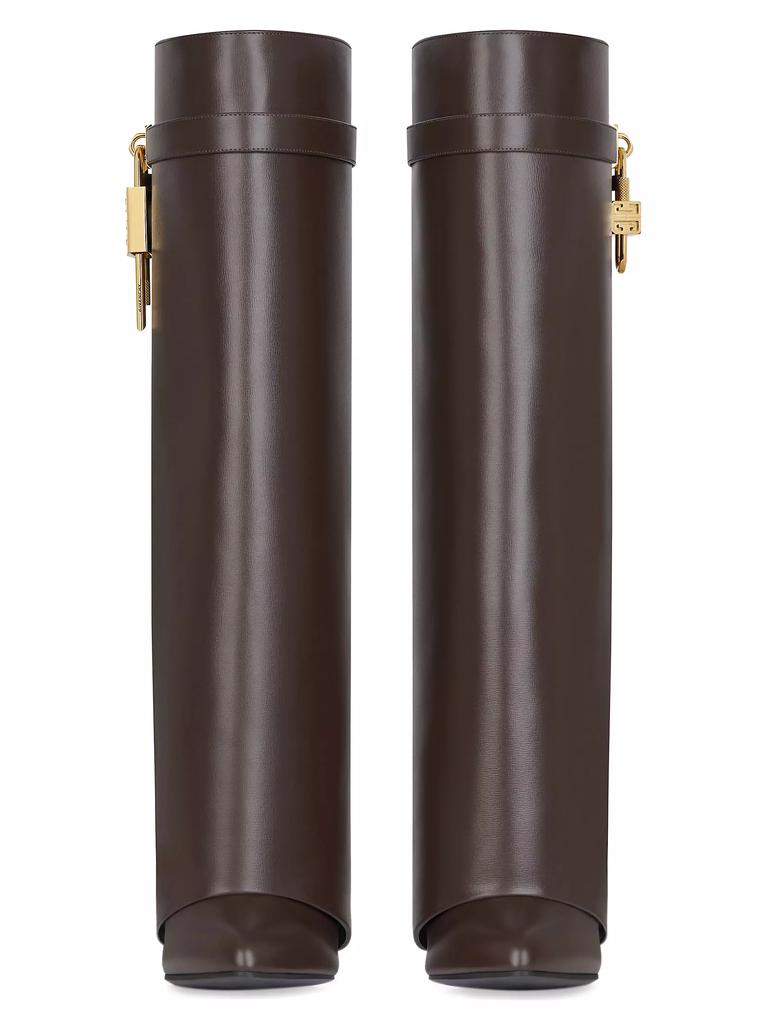 Givenchy Shark Lock Boots in Leather - Shoes - Compare