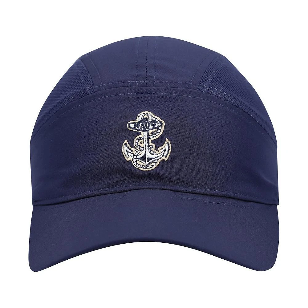 商品Under Armour|Men's Navy Midshipmen 2021 Sideline Dash Run Performance Adjustable Hat,价格¥297,第3张图片详细描述