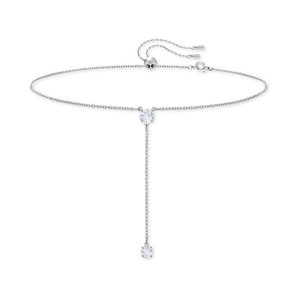 商品Swarovski|Silver-Tone Crystal Y Necklace,价格¥587,第4张图片详细描述