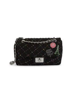 商品Karl Lagerfeld Paris|Embellished Boucle Shoulder Bag,价格¥638,第1张图片