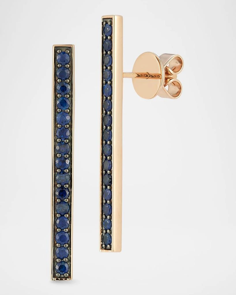 商品Walters Faith|Classic 18K Rose Gold and Blue Sapphire Earrings,价格¥18143,第1张图片