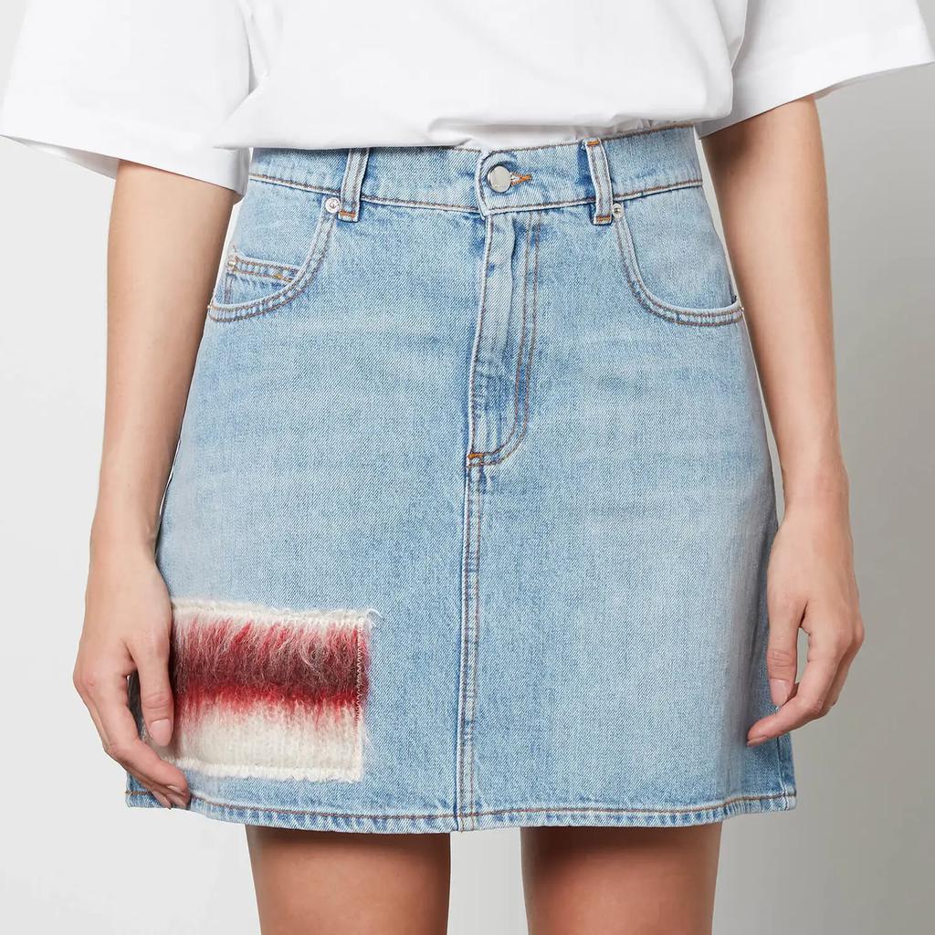 商品Marni|Marni Women's Denim Mini Skirt - Iris Blue,价格¥4910,第1张图片