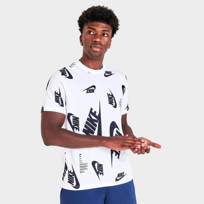 Men's Nike Sportswear All-Over Futura Print Short-Sleeve T-Shirt商品第3张图片规格展示