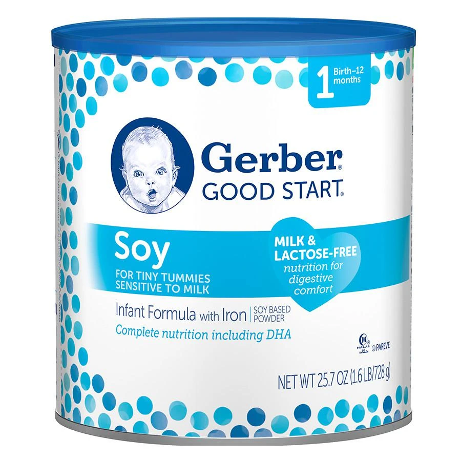 商品Gerber|Gerber Good Start Soy Plus, Infant Formula, Powder, Birth+,价格¥296,第1张图片