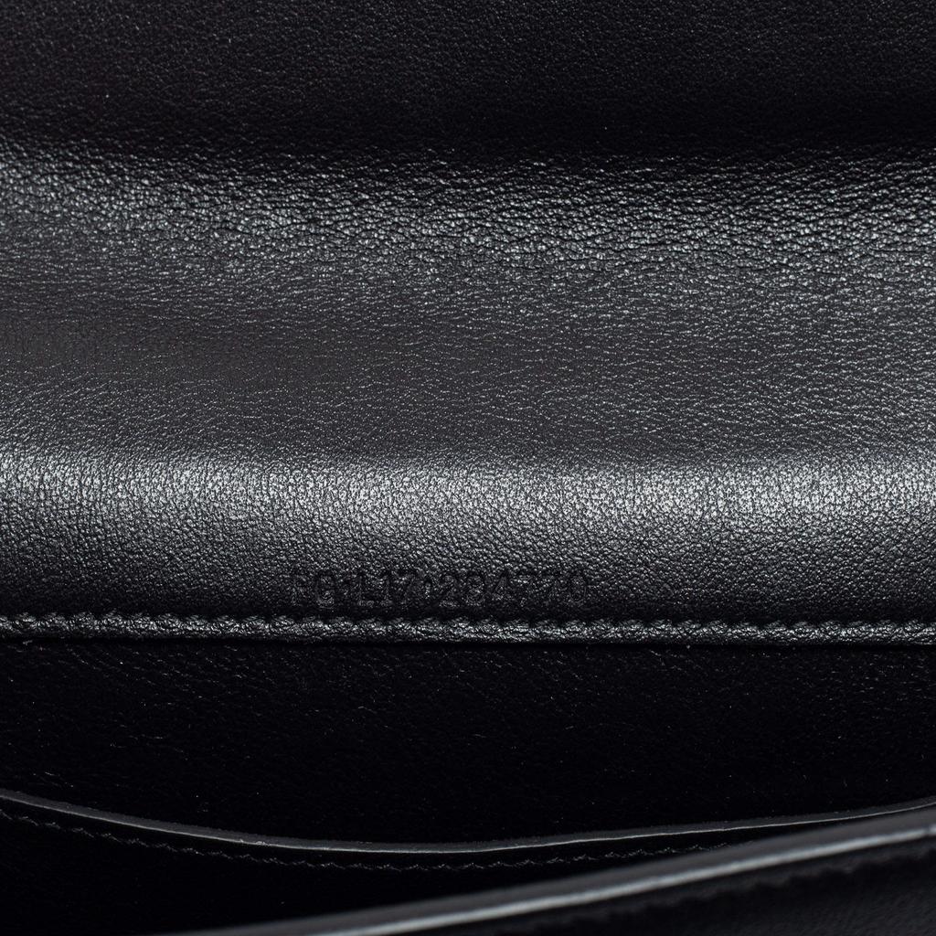 Bvlgari Black Leather Flap Crossbody Bag商品第9张图片规格展示