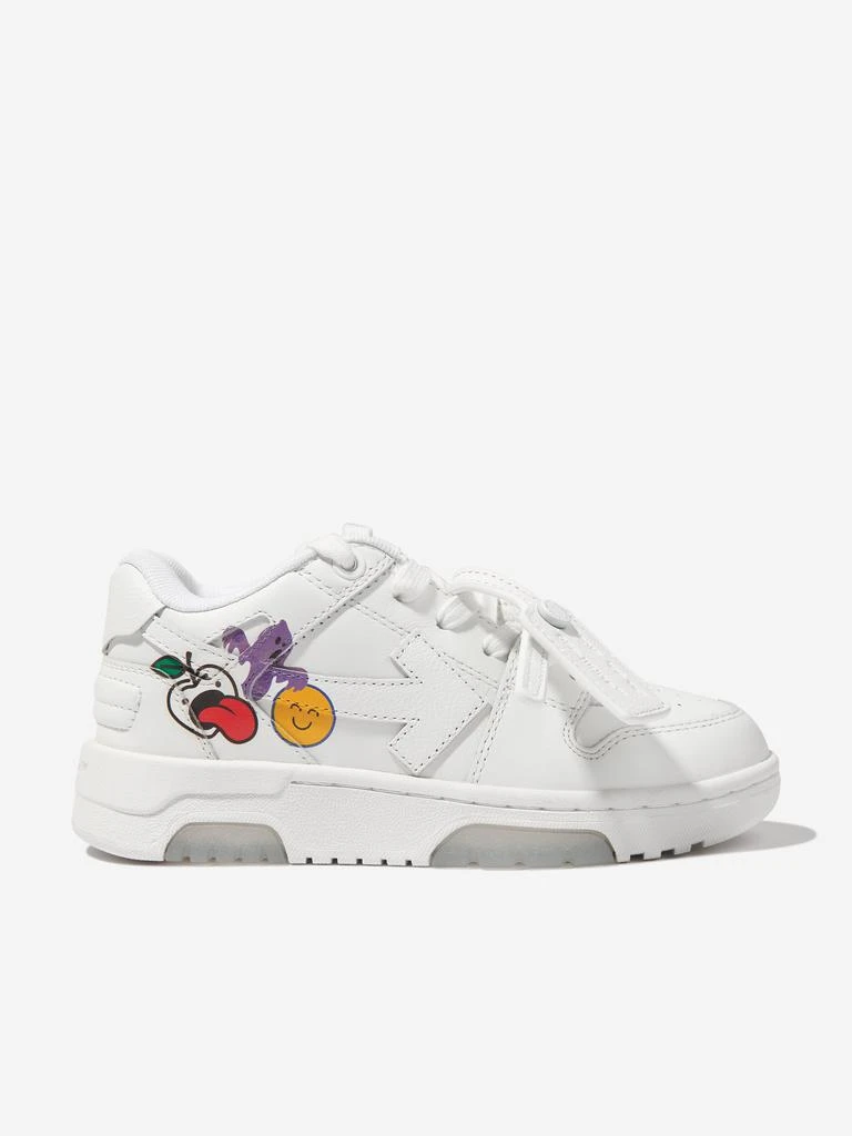 商品Off-White|Boys Out Of Office Stickers Trainers in White,价格¥2051,第1张图片