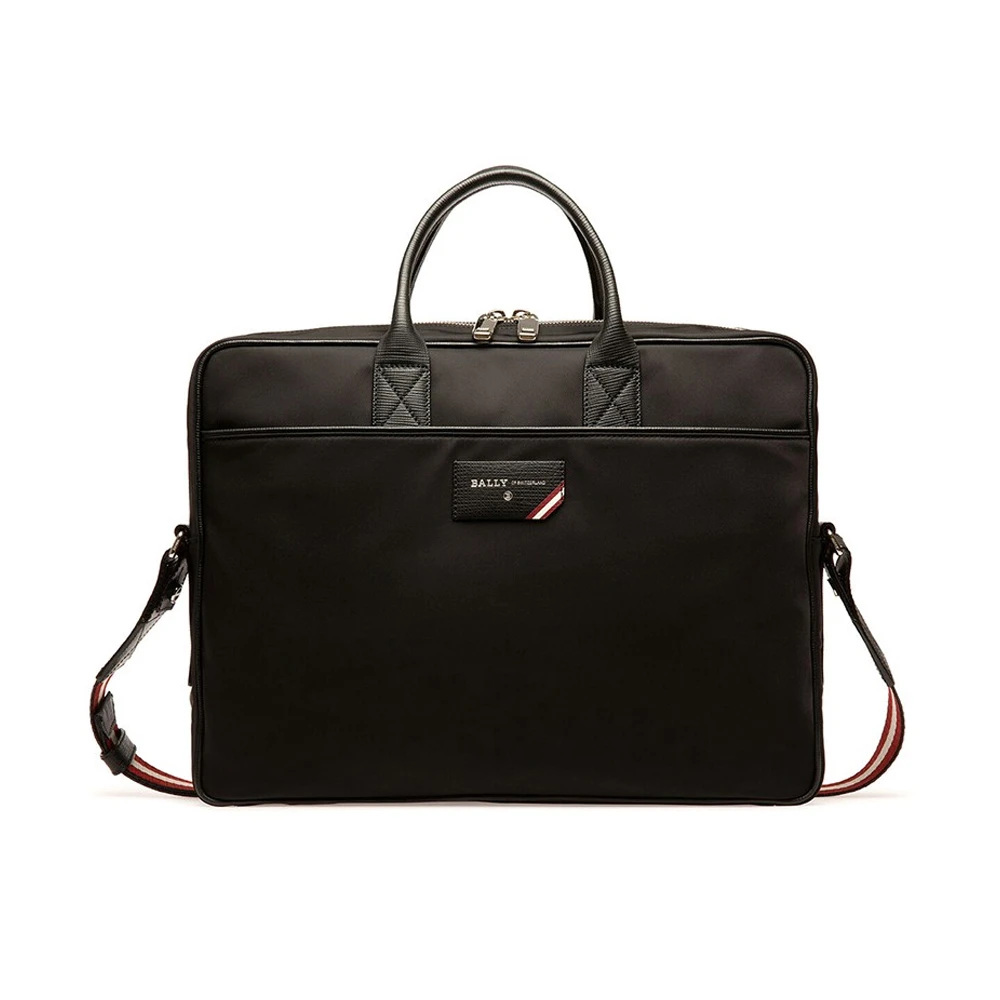 商品Bally|BALLY 男士黑色尼龙商务包 6236759,价格¥3489,第1张图片