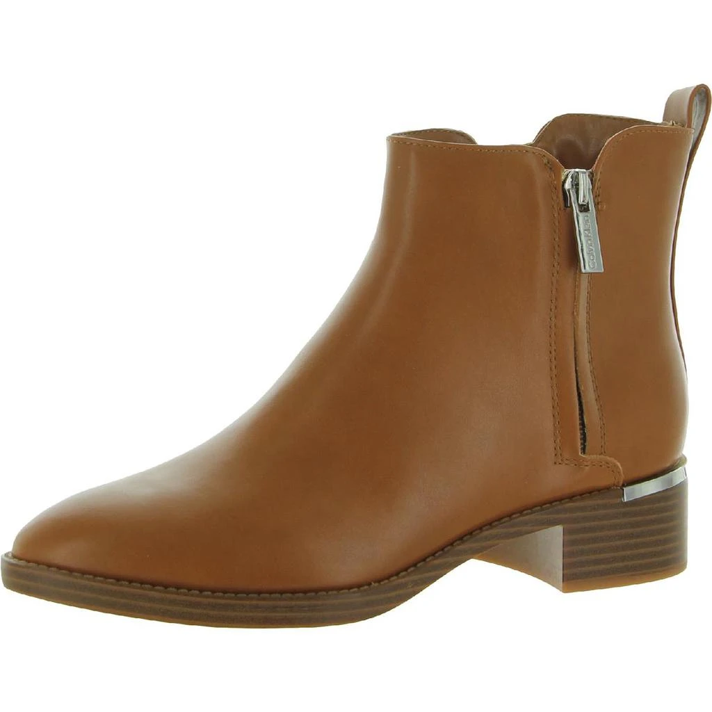 商品Calvin Klein|Calvin Klein Womens Deneice  Faux Leather Almond Toe Ankle Boots,价格¥278,第1张图片