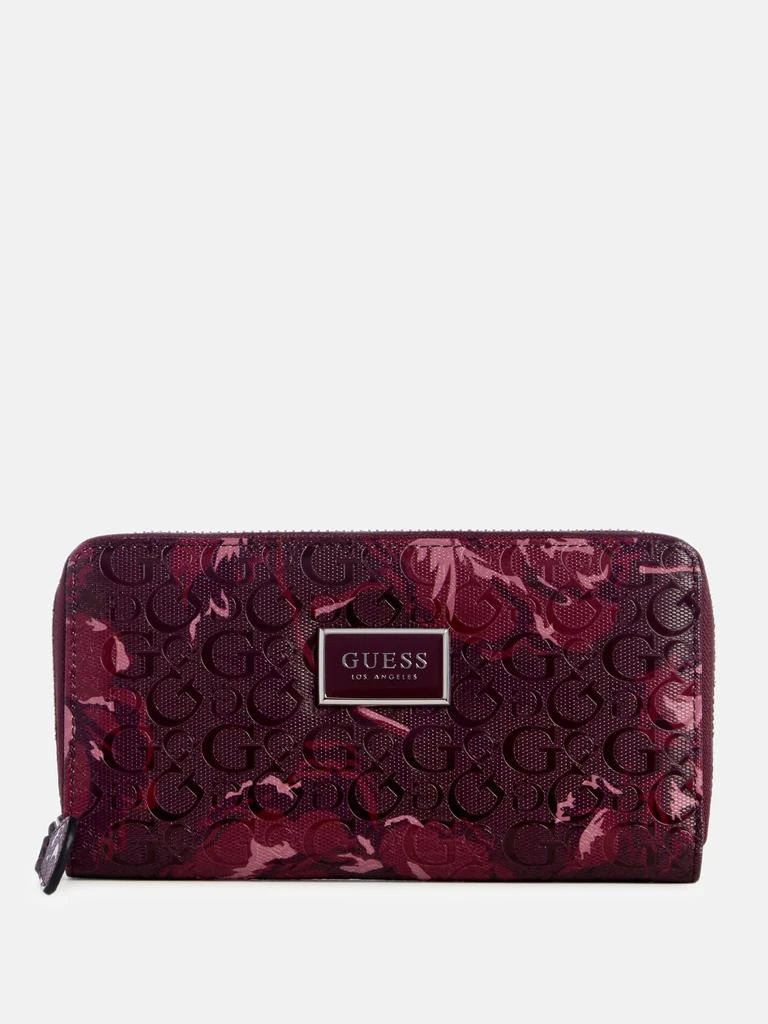 商品Guess Factory|Abree Zip-Around Wallet,价格¥166,第1张图片