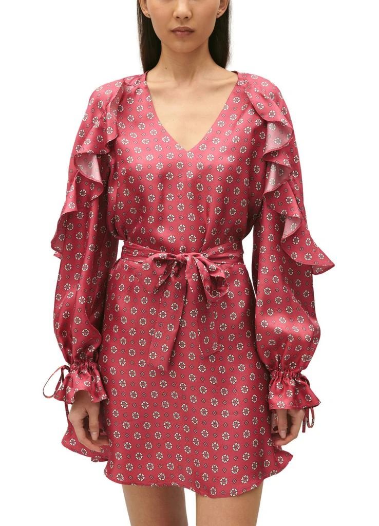 商品Claudie Pierlot|印花缎面迷你连衣裙,价格¥1773,第2张图片详细描述