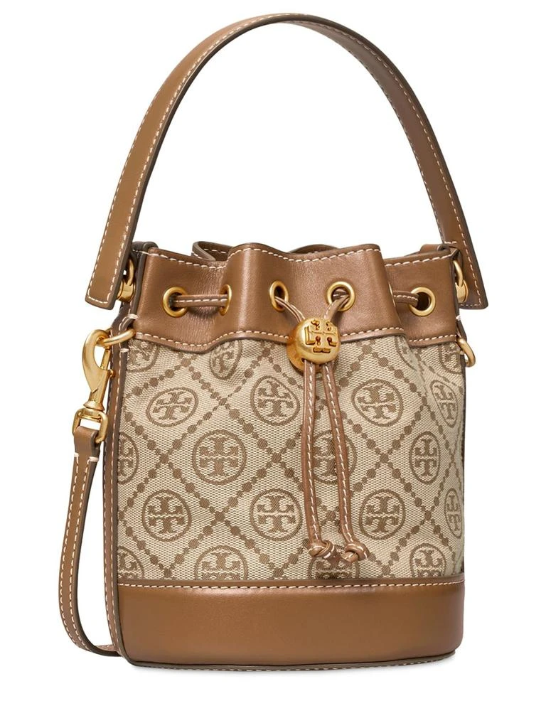 商品Tory Burch|Mini T Monogram Jacquard Bucket Bag,价格¥2815,第3张图片详细描述