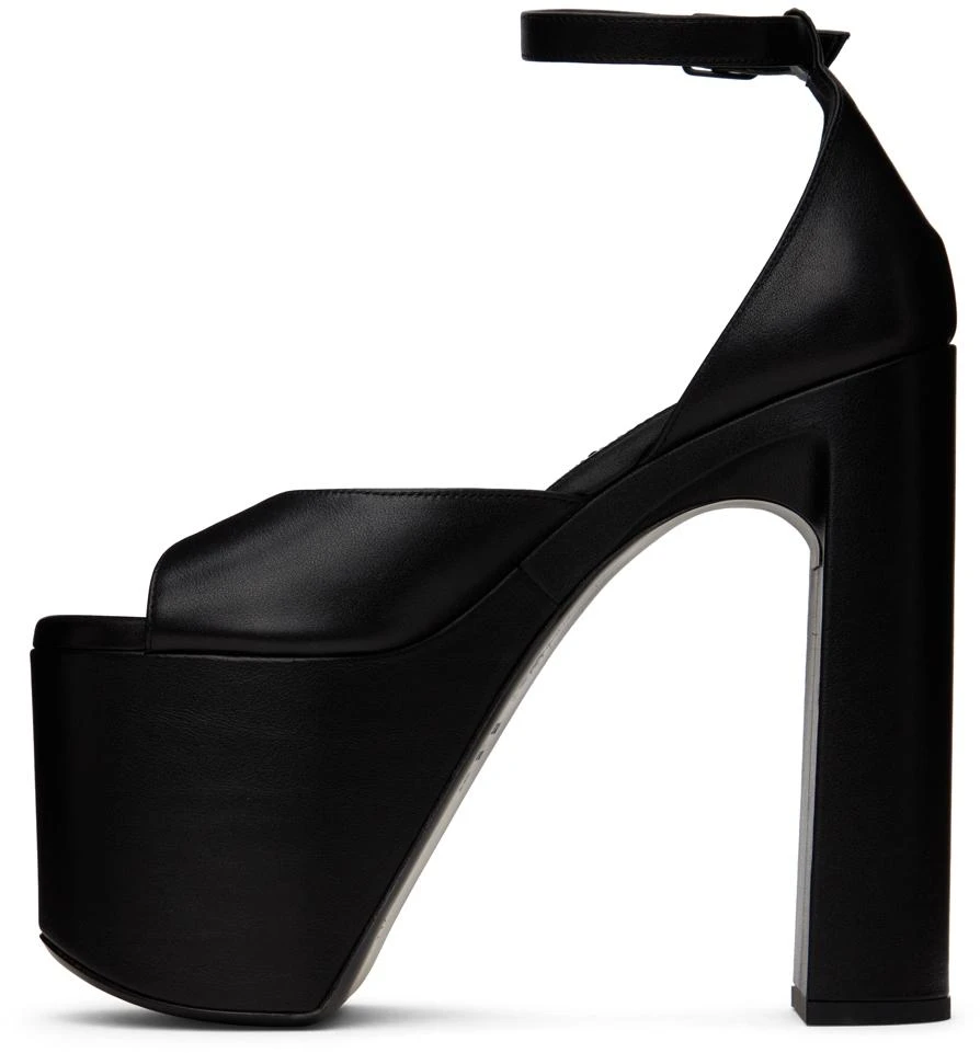 商品Balenciaga|Black Camden 160 Heeled Sandals,价格¥4518,第3张图片详细描述