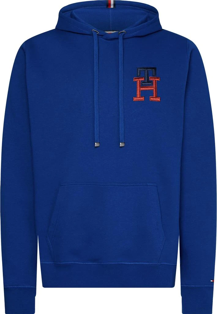 商品Tommy Hilfiger|Tommy Hilfiger Essential Monogram Hoodie Blue MW0MW28677 C7L,价格¥933,第1张图片