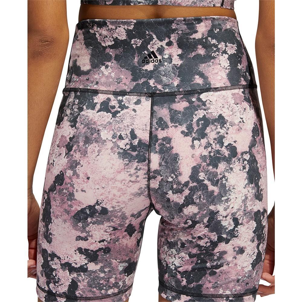 商品Adidas|Women's Yoga Studio Printed Short Tights,价格¥267,第6张图片详细描述