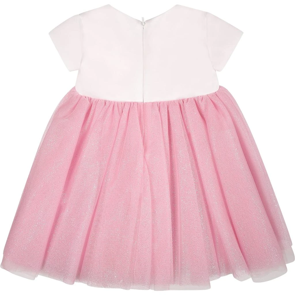 商品MONNALISA|Pink Dress For Baby Girl With Daisies And Lurex,价格¥1749,第2张图片详细描述