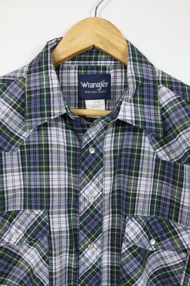 商品Wrangler|Vintage Wrangler Lightweight Snap Button Shirt,价格¥518,第2张图片详细描述