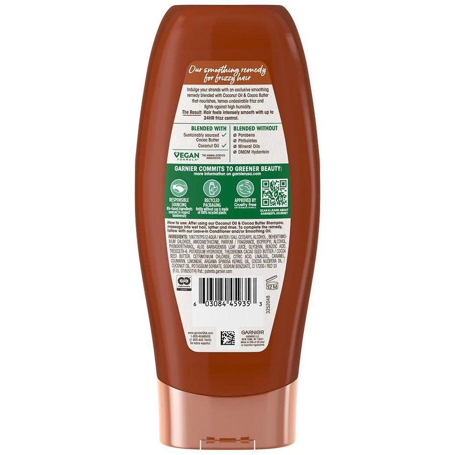 商品Garnier Whole Blends|Smoothing Conditioner Coconut Oil & Cocoa Butter Extract,价格¥34,第2张图片详细描述