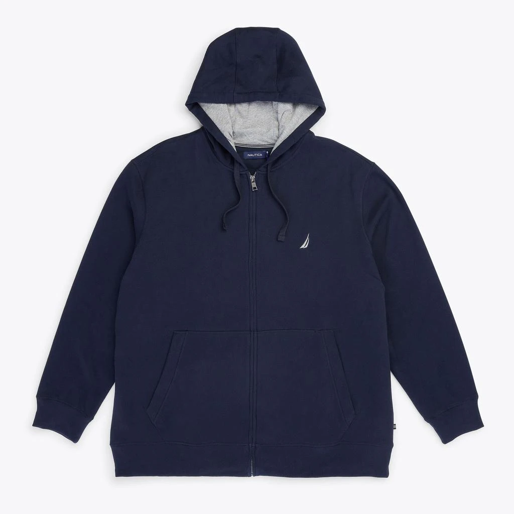 商品Nautica|Nautica Mens Big & Tall Fleece Full-Zip Hoodie,价格¥159,第3张图片详细描述