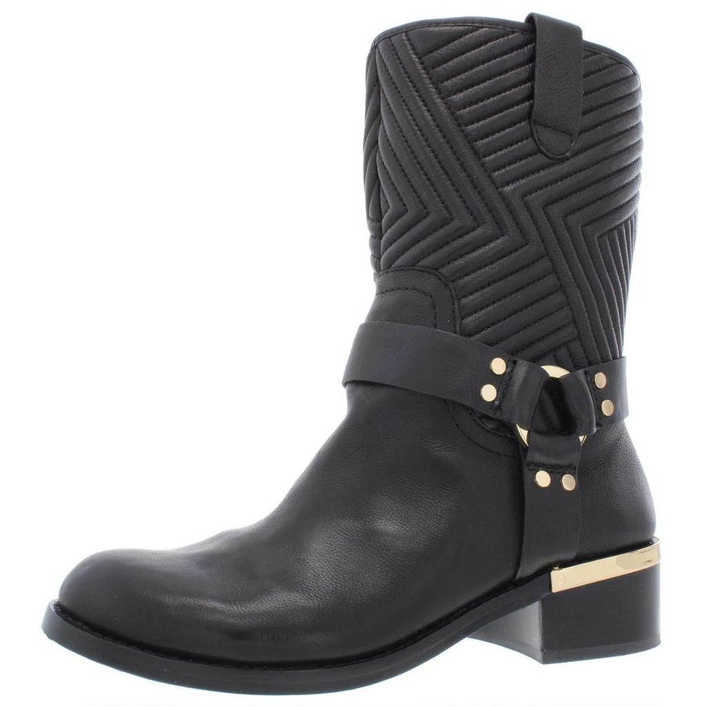 商品Vince|Vince Camuto Womens Waldan Leather Quilted Mid-Calf Boots,价格¥258,第1张图片