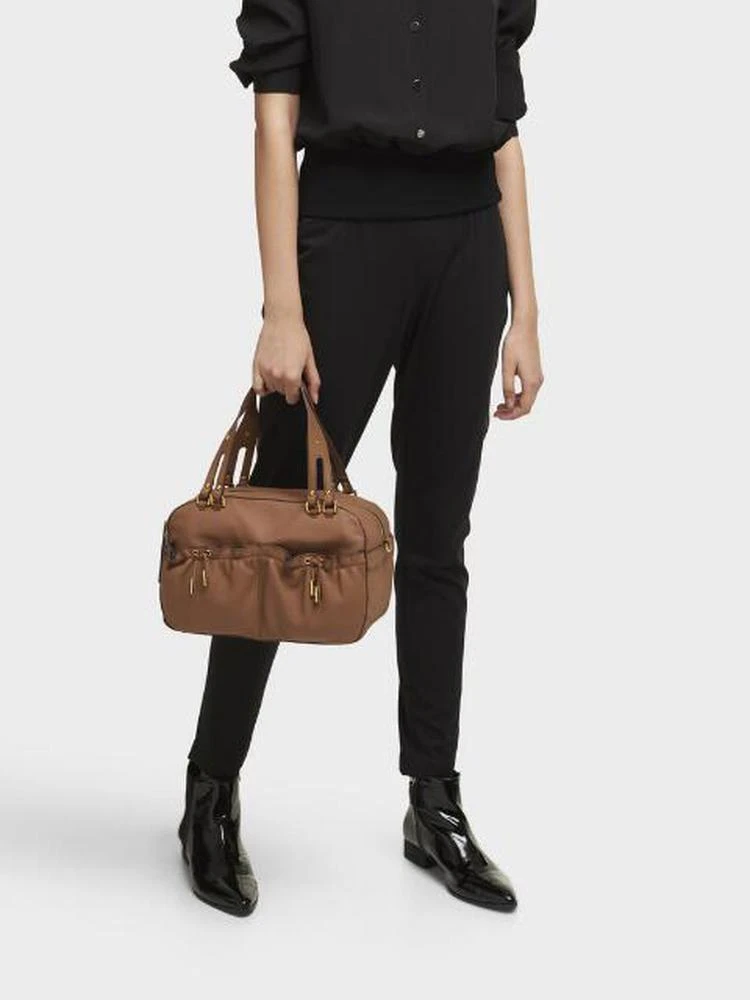 商品DKNY|Ruched Leather Satchel,价格¥752,第2张图片详细描述