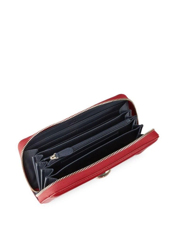 商品Moschino|Love Moschino Textured Faux Leather Zip-Around Wallet,价格¥629,第2张图片详细描述