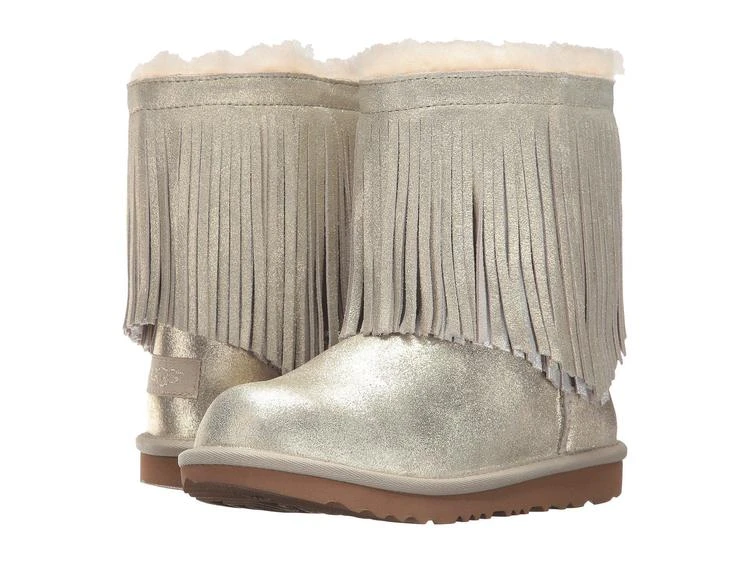 商品UGG|Classic Short II Fringe (Little Kid/Big Kid),价格¥1065,第1张图片