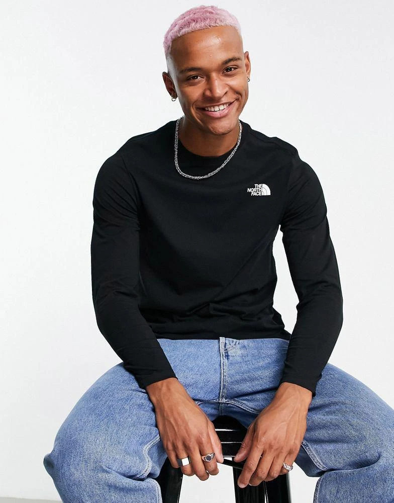 商品The North Face|The North Face Collage back print long sleeve t-shirt in black Exclusive at ASOS,价格¥223,第2张图片详细描述