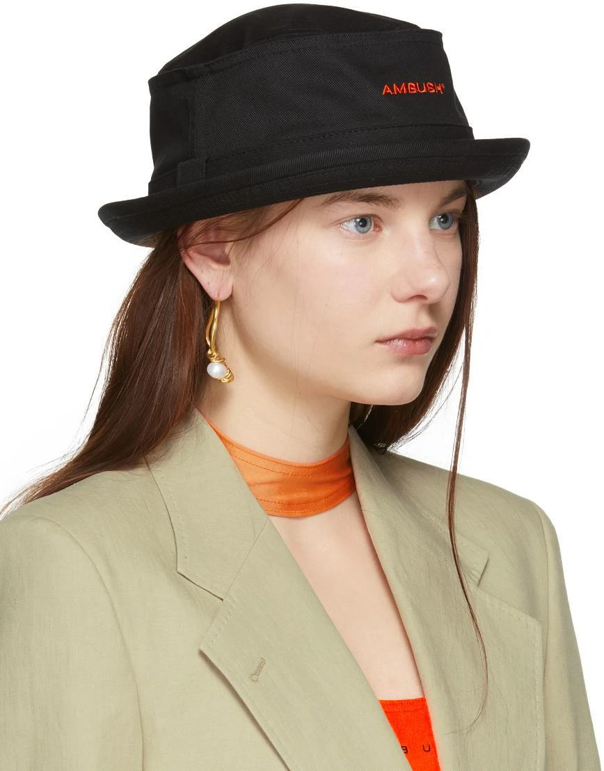 商品Ambush|Black Waves Bucket Hat,价格¥2610,第2张图片详细描述