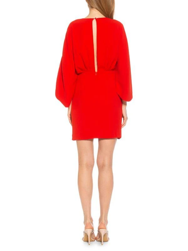 商品ALEXIA ADMOR|Dania Draped Tie-Front Dress,价格¥710,第2张图片详细描述