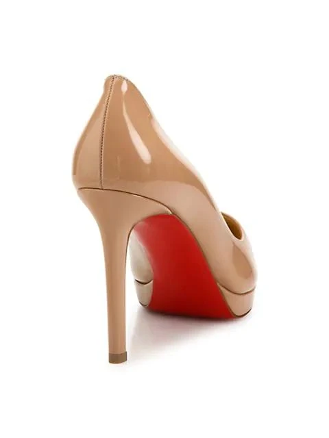 商品Christian Louboutin|Pigalle 100 Patent Leather Platform Pumps,价格¥6361,第2张图片详细描述