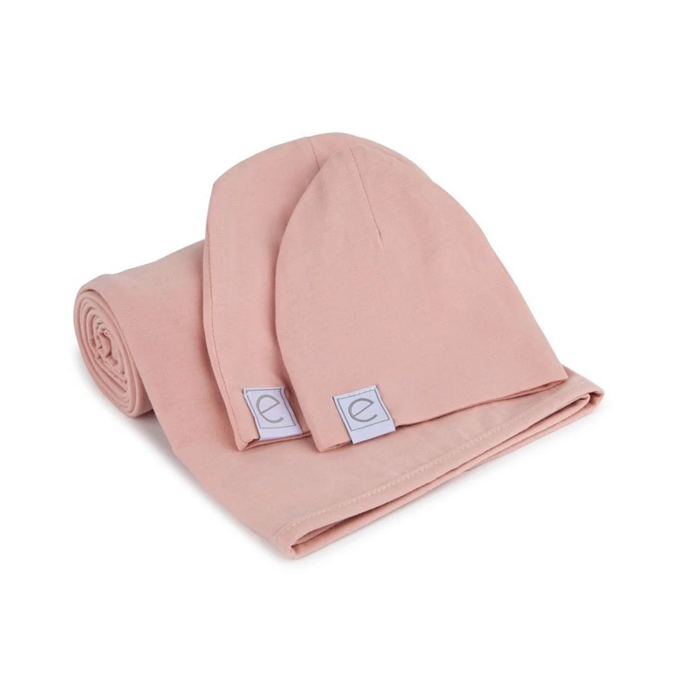 商品Ely's & Co.|Jersey Cotton Swaddle Blankets with Baby Hat,价格¥225,第1张图片