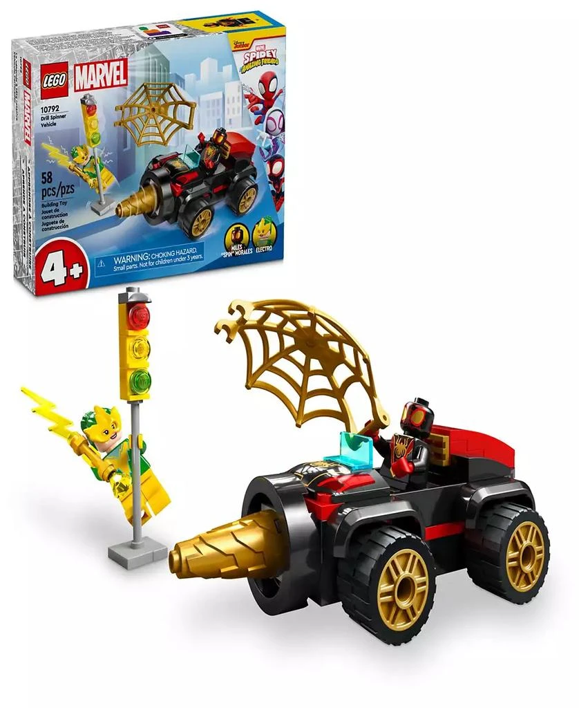 商品LEGO|LEGO Spidey Drill Spinner Vehicle 10792 Toy Building Set, 58 Pieces,价格¥75,第1张图片