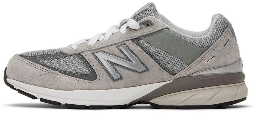 商品New Balance|Kids Gray 990v5 Big Kids Sneakers,价格¥984,第3张图片详细描述