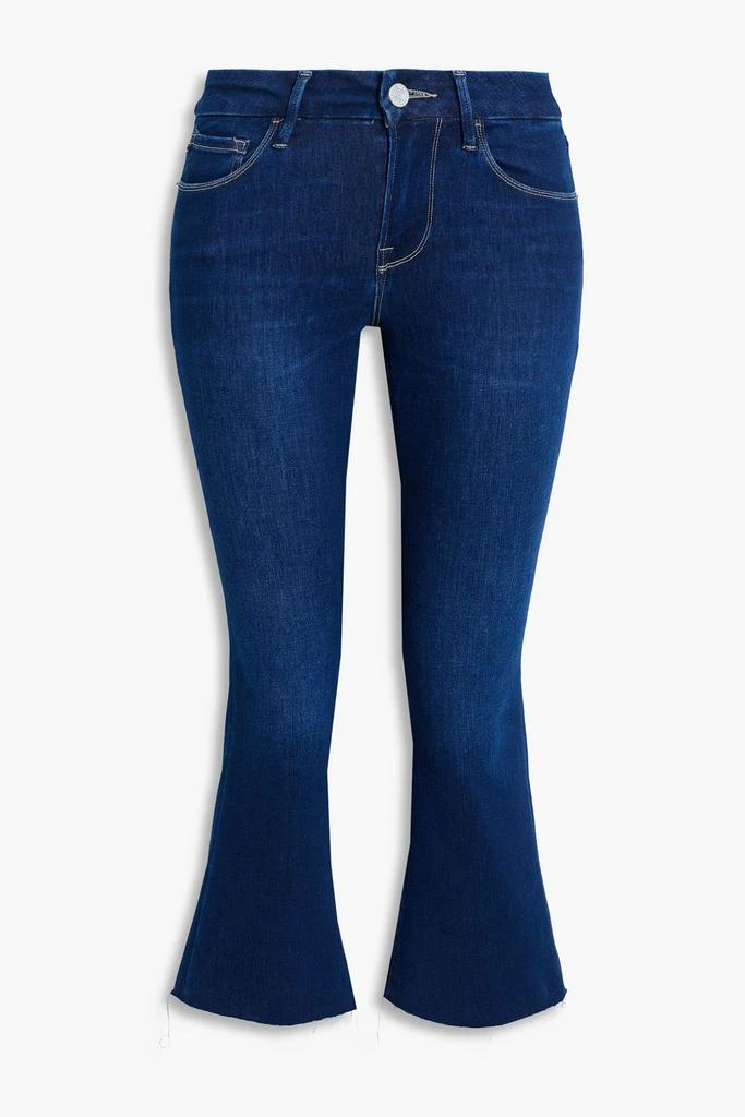 商品FRAME|Le Pixie frayed mid-rise kick-flare jeans,价格¥570,第1张图片