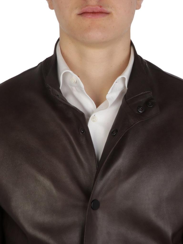 商品THE JACK LEATHERS|The Jack Leathers Men's  Brown Leather Outerwear Jacket,价格¥4003,第6张图片详细描述