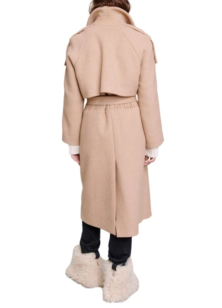 商品Maje|Long wool-blend coat,价格¥2886,第3张图片详细描述