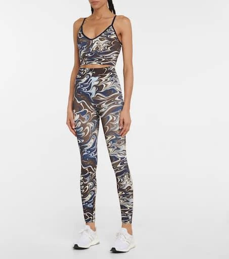 商品Tory Sport|Marble-printed high-rise leggings,价格¥761,第2张图片详细描述