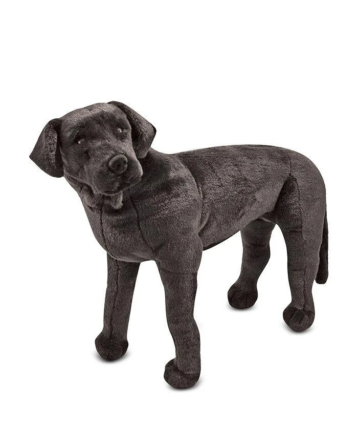 商品Melissa & Doug|Giant Black Lab Lifelike Stuffed Animal Dog - Ages 3+,价格¥561,第1张图片