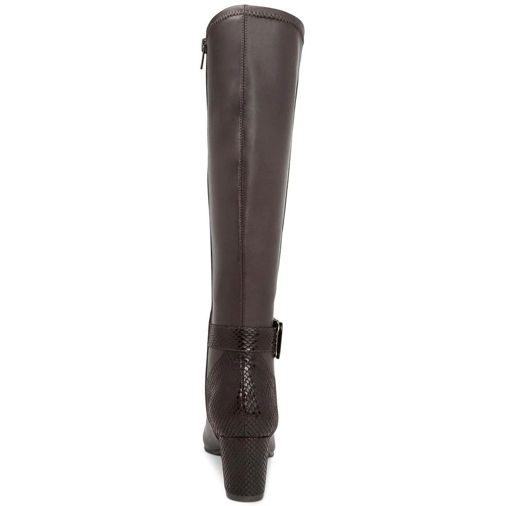 商品Karen Scott|Karen Scott Womens Isabell Faux Leather Embossed Knee-High Boots,价格¥184,第3张图片详细描述