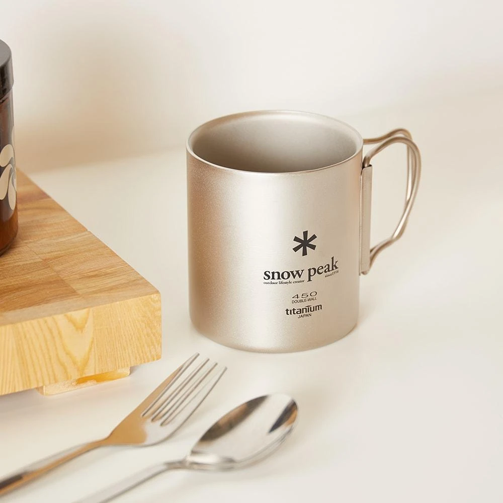 商品Snow Peak|Snow Peak Titanium Double Wall 450ml Cup,价格¥479,第4张图片详细描述