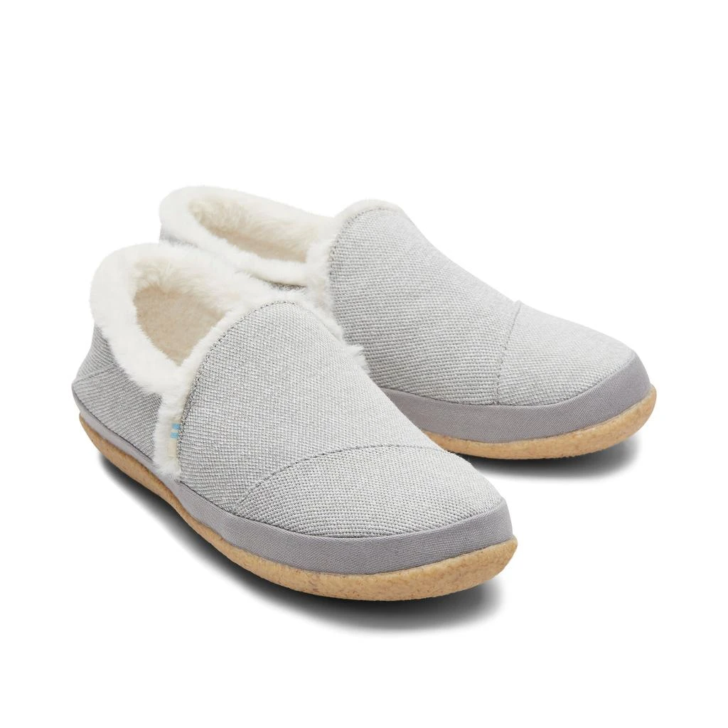 商品TOMS Shoes|India Drizzle Grey Faux Fur Slipper,价格¥237,第3张图片详细描述