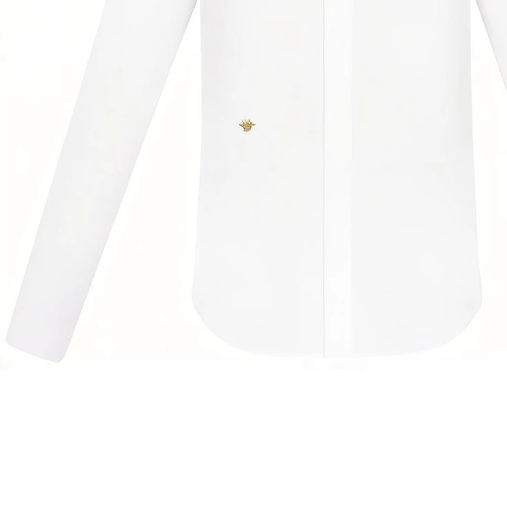 商品[国内直发] Dior|迪奥 季度新品 小蜜蜂刺绣单排扣休闲长袖衬衫 男款 白色,价格¥6579,第8张图片详细描述