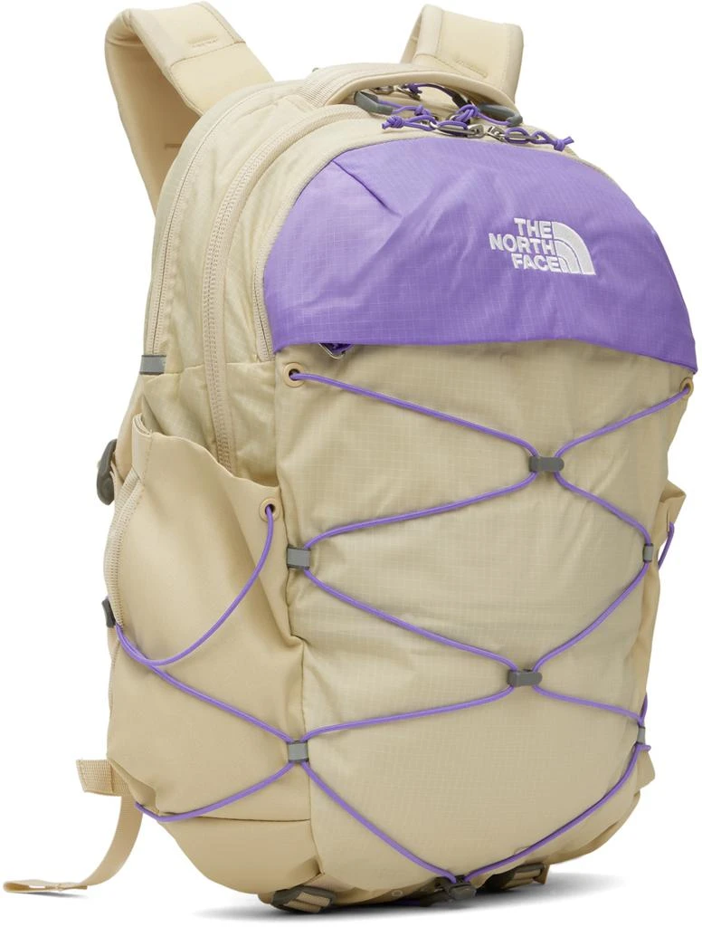 商品The North Face|Beige & Purple Borealis Backpack,价格¥677,第2张图片详细描述