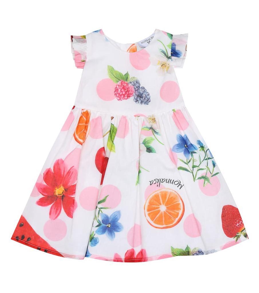 商品MONNALISA|Baby印花棉质连衣裙,价格¥1416,第1张图片