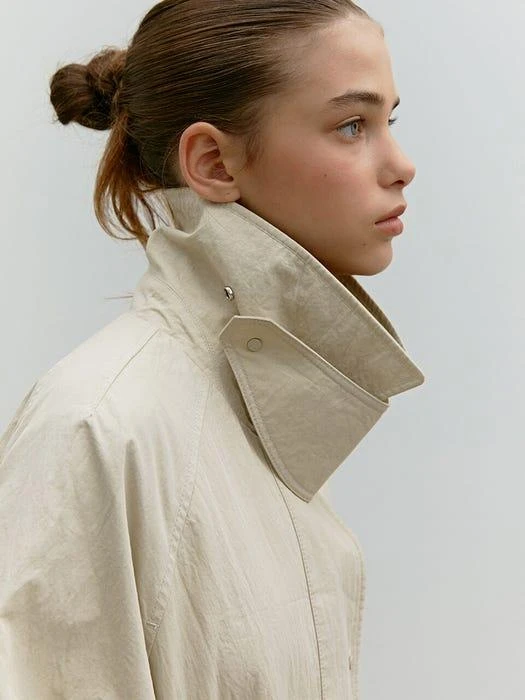 商品MOHAN|Twf Single Trench Bomber Beige,价格¥1093,第4张图片详细描述